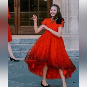 Trish Scully girls red dress